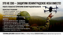 Это не СВО – защитим Ленинградское небо вместе