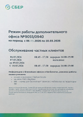 Режим работы Сбербанка 